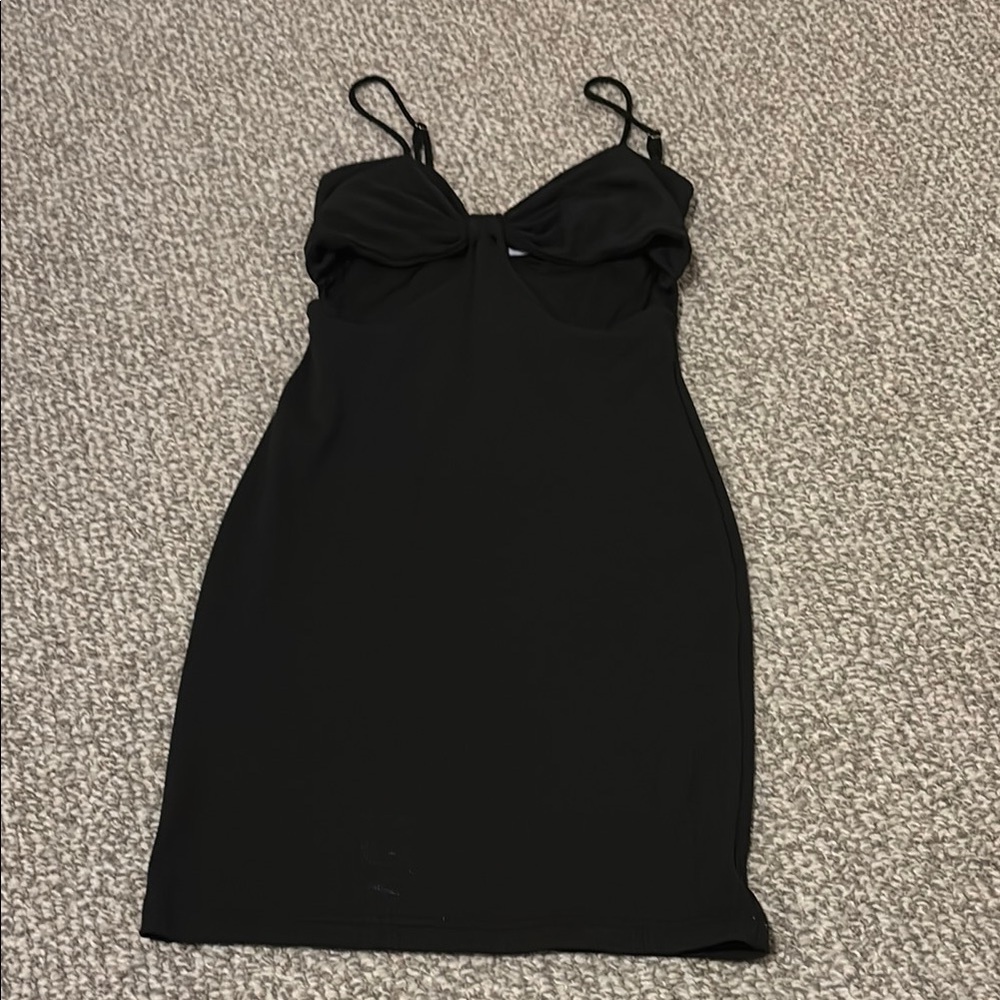 Princess Polly Black Pleated Dress
